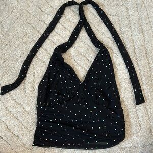 Sparkly halter top